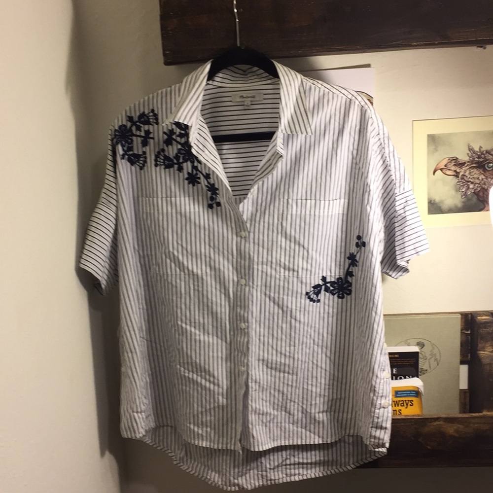 Madewell striped button up